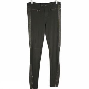 Calvin Klein "Moto'' Zip  Style Knit Pants   Sz 26